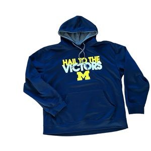 Pro Edge UM Michigan Hoodie Mens Large Hail To The Victors Block M